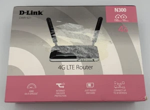 D-Link DWR-921/B 4G/3G LTE Odblokowany bezprzewodowy router szerokopasmowy WAN N300 - Zdjęcie 1 z 6