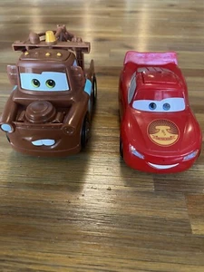 2020 Cars Disney Pixar Track Talkers Lightning McQueen & Mater 5.5" Used - Picture 1 of 6