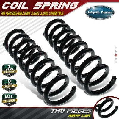 2x molas helicoidais de suspensão para Mercedes-Benz A208 CLK320 CLK430 traseira conversível - Imagem 1 de 4