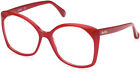 Cadre de lunettes optiques en plastique rouge brillant Max Mara MM5029 066 57-16-140 MM RX