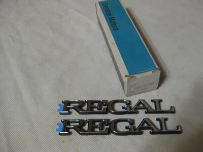 NOS BUICK Regal 1984 G47 * BUICK Regal 1984 G69 REGAL EMBLEM Set/2 — 第 1/4 张图片