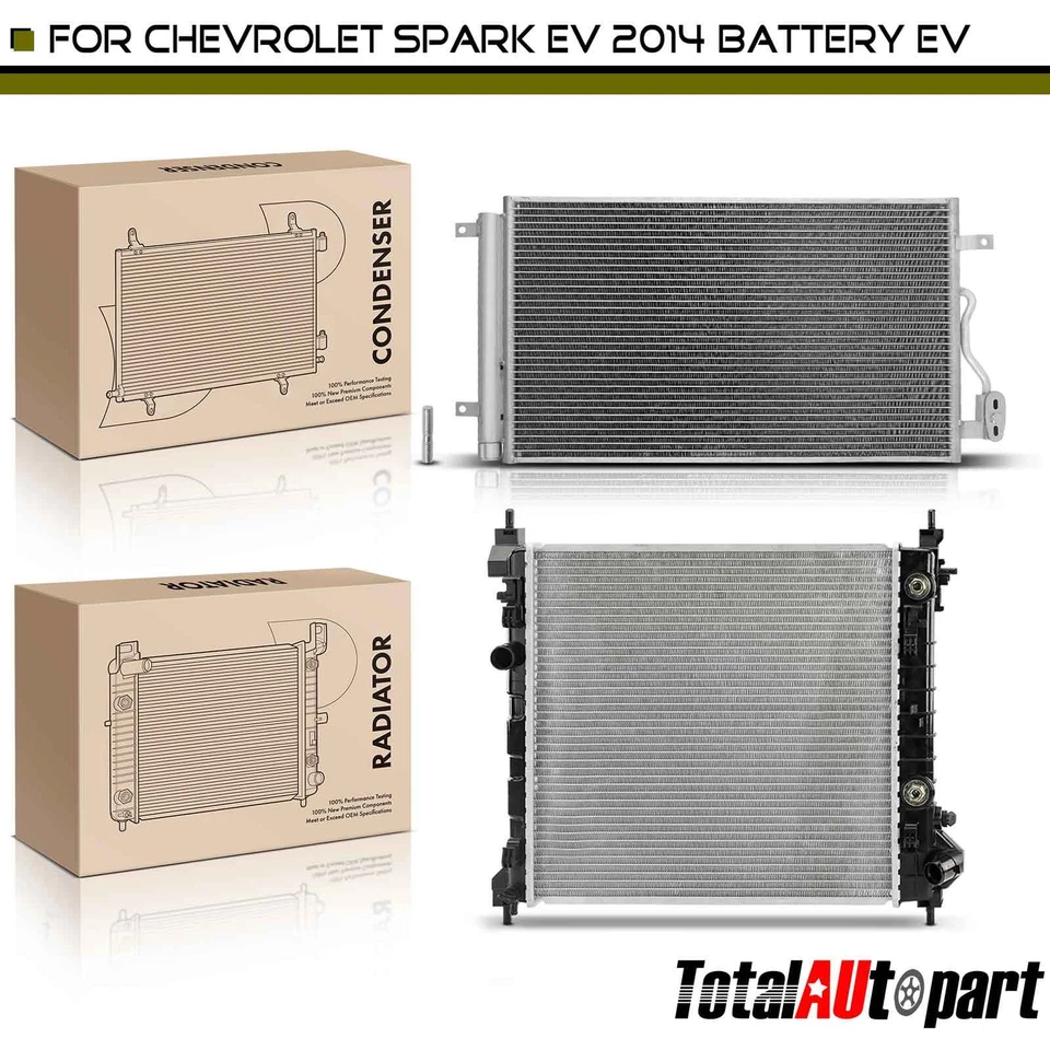 全新 1 个散热器和交流冷凝器冷却套件 适用于雪佛兰 Spark EV 2014 22960940 — 第 1/4 张图片