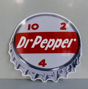 15" Dr PFEFFER FLASCHENVERSCHLUSS gestanztes Display Soda Pop Schild modern retro - Bild 1 von 3