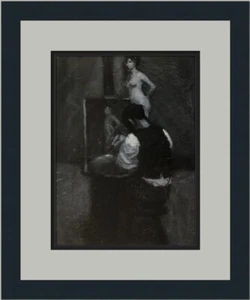 Edward Hopper Painter and Model Custom Framed Print - Picture 1 of 2