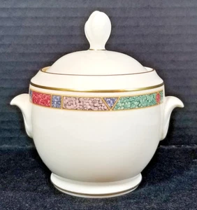 Pfaltzgraff Cabouchon Bone China Sugar Bowl Dish Lidded MINT - Picture 1 of 8
