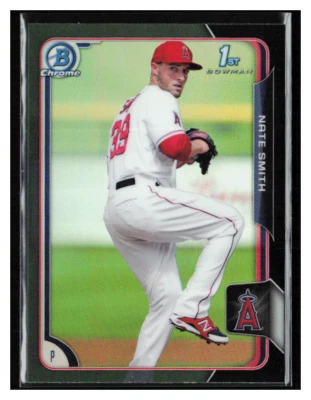 2015 Bowman Chrome Prospects Asia Black Ref #BCP90 Nate Smith - Image 1 of 2