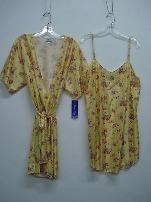 Chaqueta Lencería y Maquillaje Nancy King Hecha en EE. UU. Talla Med Amarilla Multi #450N Foto 1 de 2