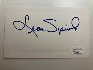 Leon Spinks Signed Index Card JSA CERTIFIED AUTHENTIC