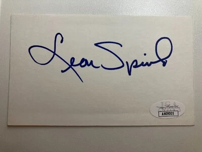 Leon Spinks Signed Index Card JSA CERTIFIED AUTHENTIC - Image 1 of 2