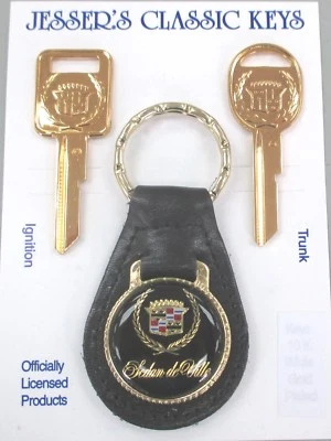 Juego de llaves clásico dorado Cadillac Sedan Deville 1968 1972 1976 1980 1987-1990 NOS  Foto 1 de 4