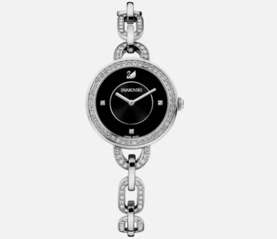 Reloj Swarovski 1094377 Aila 30 mm Cristal Negro SS Poco Uso Sin Caja Foto 1 de 2
