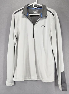 Under Armour leichter Pullover, Unisex, Loose Fit, Small, weiß/grau 1/4 Reißverschluss - Bild 1 von 6