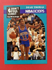 1990-91 NBA Hoops Basketball #389 Isiah Thomas "Say No To Drugs"  P215