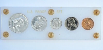 1956 US Mint Silver Proof Five Coin Set in Capital Plastics Holder - Image 1 of 2