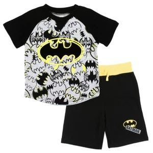 DC Comics ☆ Juego de camisetas y pantalones cortos tejidos de Batman para niños pequeños ☆ tallas 2T, 3T - Imagen 1 de 1