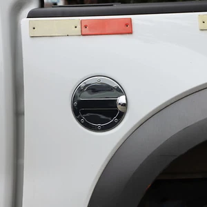 Gas Tank Cap Fuel Filler Door Cover Trim for 09-14 Ford F150 Chrome Accessories - Picture 1 of 9