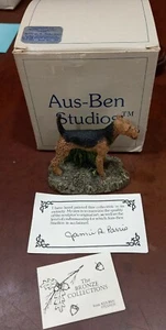 Airdale Figur von Marsha A. Richardson handbemalt USA Kennel Sammlung  - Bild 1 von 8