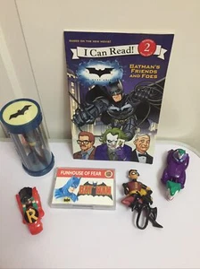 PB Batman Friends & Foes 4 McDonalds Toys 1993 & 2005 Funhouse of Fear Tape VGC - Picture 1 of 5