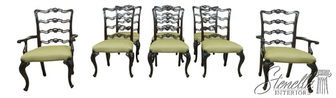 L53667EC: Set Of 8 Georgian Mahogany Ribbon Back Dining Room Chairs Cover