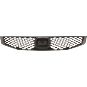 NEW Black Grille For 2009-2011 Honda Civic Coupe SHIPS TODAY - Picture 1 of 6