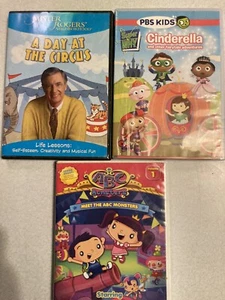 abc monsters, super why, mister rogers dvds, set of 3 - Bild 1 von 2