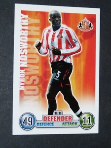 NYRON NOSWORTHY SUNDERLAND ROKER TOPPS CARD PREMIER LEAGUE FOOTBALL 2007-2008 - Imagen 1 de 1