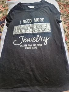 MGK black and silver kids girls t shirt age 10 years in excellent condition - Picture 1 of 10