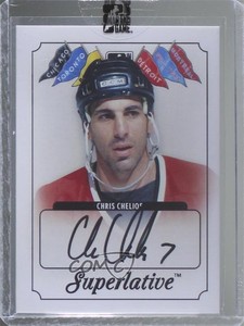 2013 ITG Superlative The First Six Auto Chris Chelios #A-CC1 Auto HOF