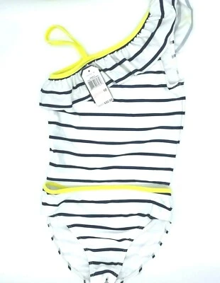 Conjunto de traje de baño de dos piezas Nautica para niñas color blanco vela talla 10 00307 Foto 1 de 2