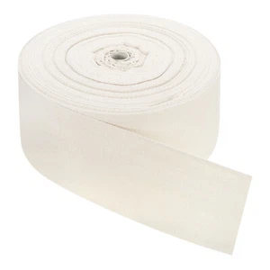 Twill Tape, 1Pcs 45Yard*90mm Cotton Ribbon Herringbone Tape for Bag(Beige White) - Picture 1 of 5