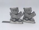 Pair of Bear Bookends 1992 Canada Children’s Nursery Vintage Seagull Pewter