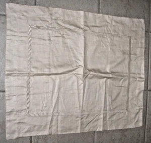 BED LINEN PILLOW SHAM IVORY BEIGE TAN 100% EGYPTIAN COTTON STANDARD Size 23X28 - Picture 1 of 5