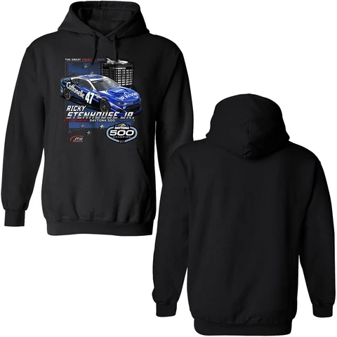 Ricky Stenhouse Jr 2023 Checkered Flag #47 Cottonelle Daytona 500 Winner Hoodie Cover