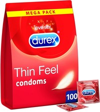 100 PRESERVATIVI DUREX CONTATTO COMFORT PROFILATTICI SOTTILI PACCO CONVENIENZA