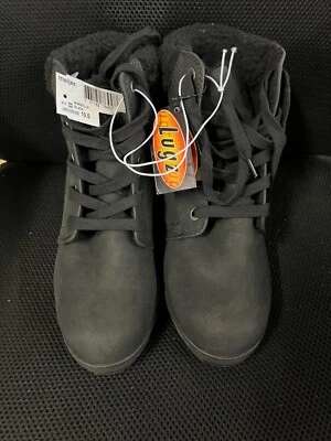 Botas de cuña Lugz para mujer Marsella polar talla 10 negras WMARSFV-0055 NUEVAS CON ETIQUETAS Foto 1 de 2
