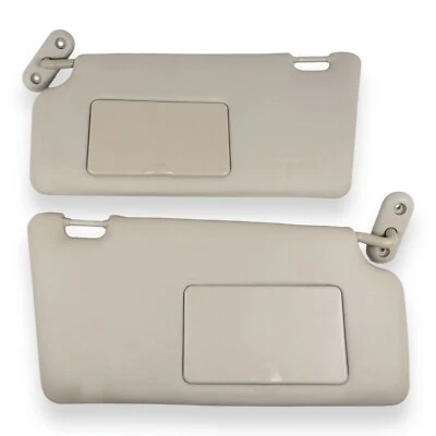 Пара серых виниловых солнцезащитных козырьков со стороны водителя и пассажира для Ford Focus 2008-2011 годов выпуска - Изображение 1 из 4