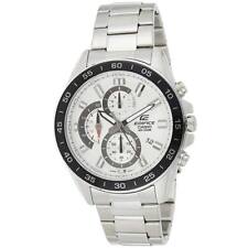 Casio Men's Watch Edifice Chronograph Silver and Black Dial Bracelet EFV550D-7A