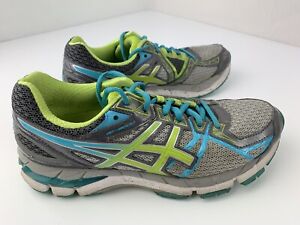 Asics GT-3000 3 Running Women's Shoes Size 8.5 Gray Blue Green T561N