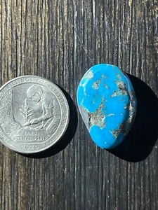 Morenci Turquesa con cabujones con respaldo de pirita 25,5 ctw mina cerrada Morenci AZ EE. UU. - Imagen 1 de 18