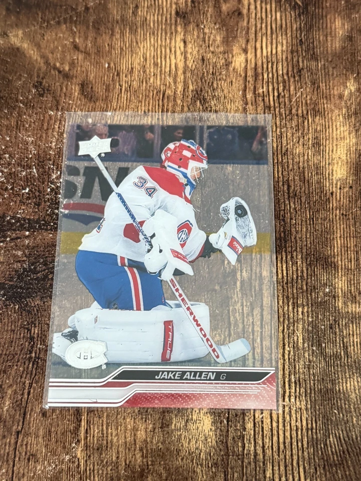 2023-24 Upper Deck Series 2 Jake Allen Clear Cut Montreal Canadiens #346 - Image 1 of 1
