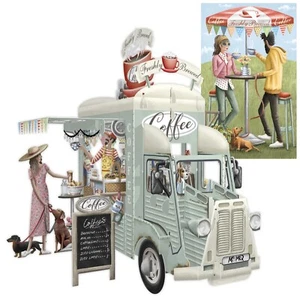 Paper D'Art Pop-Up Greeting Card - COFFEE TRUCK - PPDT-3D041 - Picture 1 of 1