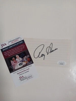 Roy Sievers Signed Auto Index Card JSA -1 # - Image 1 of 3