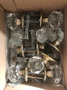 Gainsborough Australien Sonatenschliff Kristall Türklinken & Hardware goldfarbene Platten - Bild 1 von 12