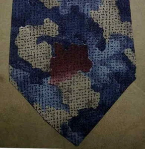 Feraud Louis Feraud Krawatte italienische Seide burgund türkis hellbraun blau abstrakt neu im Karton t1127  - Bild 1 von 4