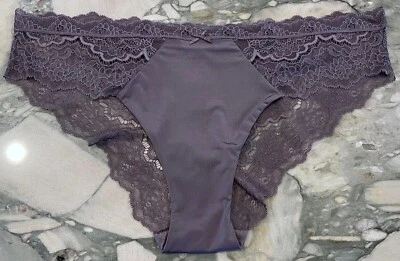 Новый Victoria Secret Dream Angels кружева отделки Cheekini трусики - торнадо серый - XXL - Изображение 1 из 3