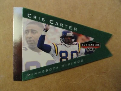 Contenders 1998 banderines de intercambio registrados n.º 13 Chris Carter Vikings Buckeyes Foto 1 de 2