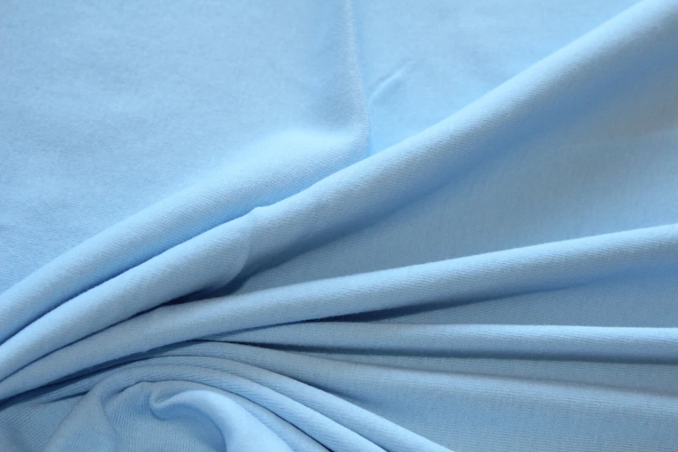 1 Lfm Jersey 4,50€/m² Schlauchstoff hellblau BIO-Baumwolle AM27 - Bild 1 von 1