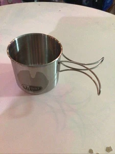 GSI Outdoors Glacier Stainless Steel Camping Mug Cup Pot Folding Handles 18 Oz - Picture 1 of 4