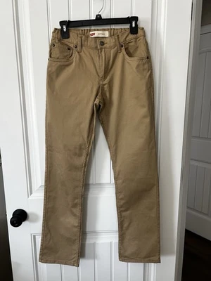 LEVI'S  511 SLIM BOYS Stretch Denim Jeans 18 REG Tan Camel 29x31 khaki - Image 1 of 4