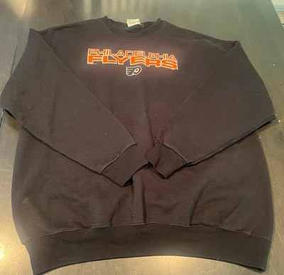 Vintage 90s Philadelphia Flyers Lee Sport Crewneck Sweatshirt 2XL NHL Hockey - Image 1 of 3